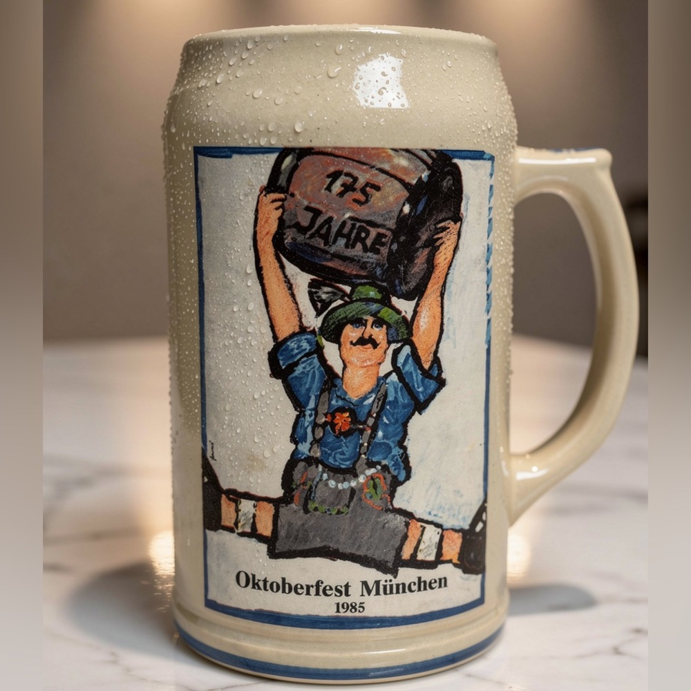 Vintage Rastal Octoberfest Munchen 85 German Stoneware Tankard Fritz Dommel.